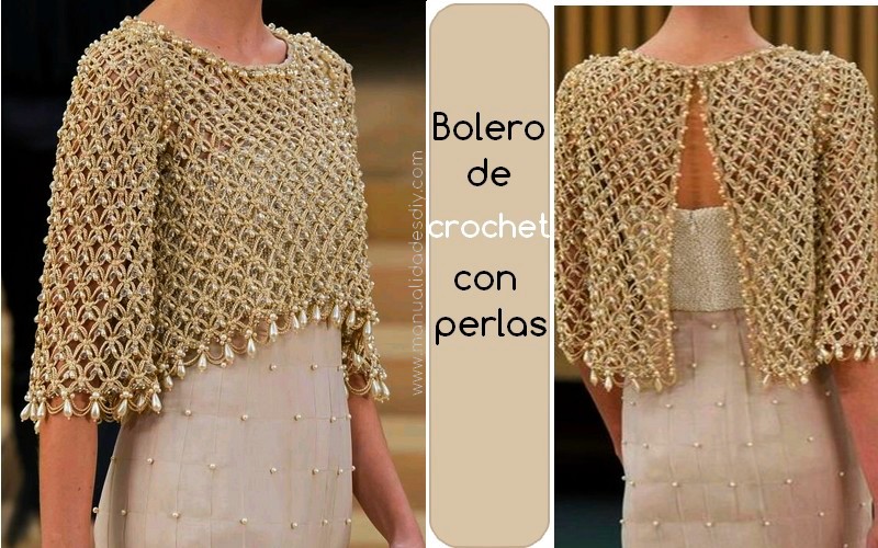 bolero con perlas