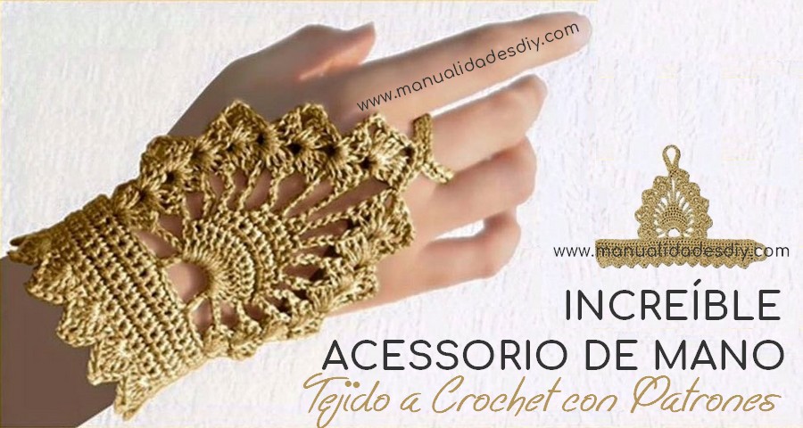 acessorio mano crochet