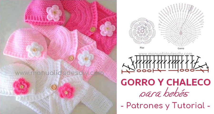 gorro y chaleco crochet