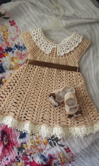 vestido crochet niñas