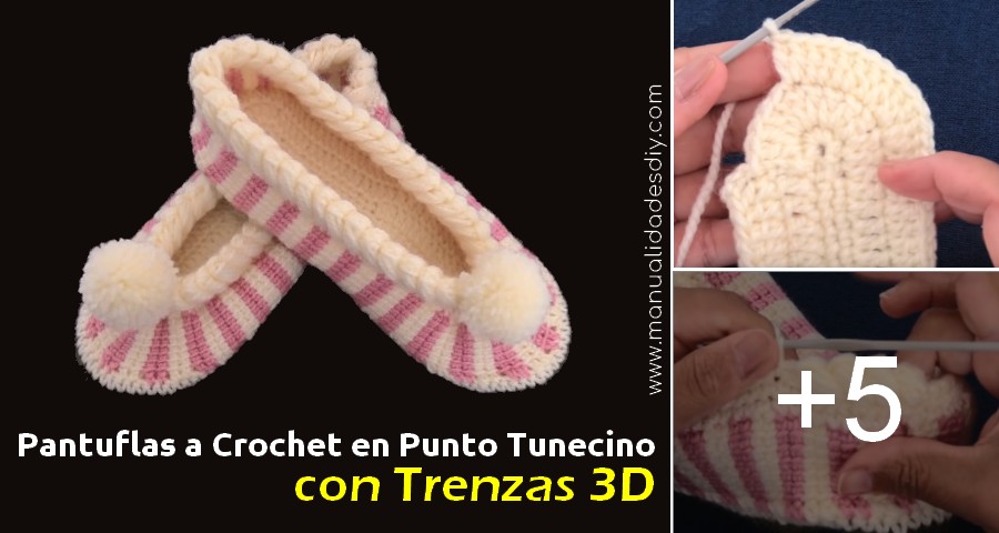 pantuflas crochet