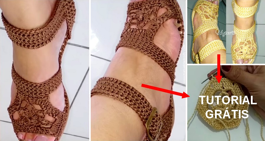 chanclas crochet