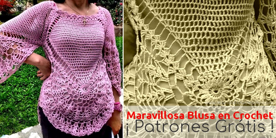 blusa crochet